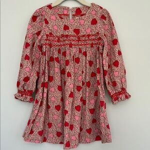 Mini Boden heart corduroy dress